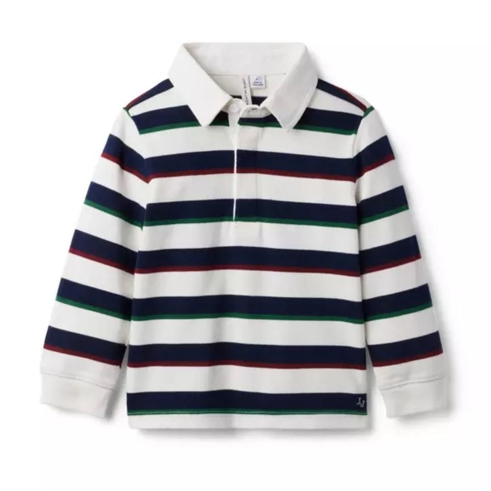 Janie + Jack | Striped Rugby Shirt | 3T